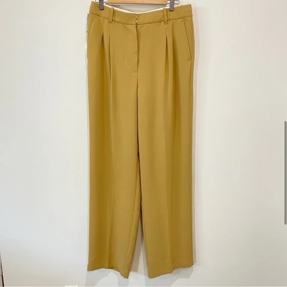 NWOT Aritzia Wilfred The Effortless Pant Tall Size 12 Inseam 33in Sandy Beige - Picture 2 of 6